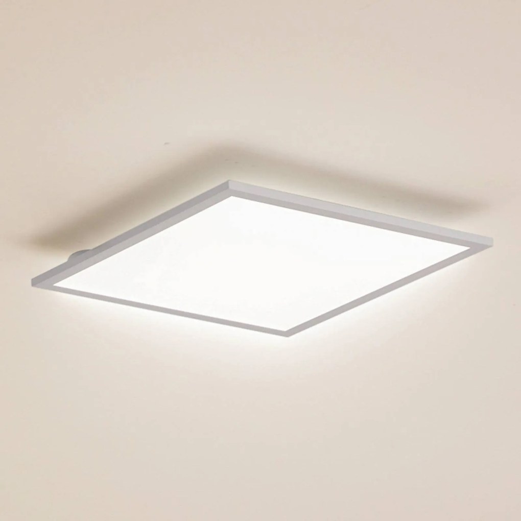 Pannello LED Enhife Lindby, Bianco / Opale, Studio / Ufficio, Moderno, Plafoniera LED