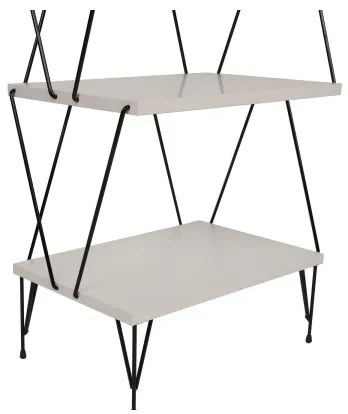 Libreria BALABAN 165x48 cm bianco/nero
