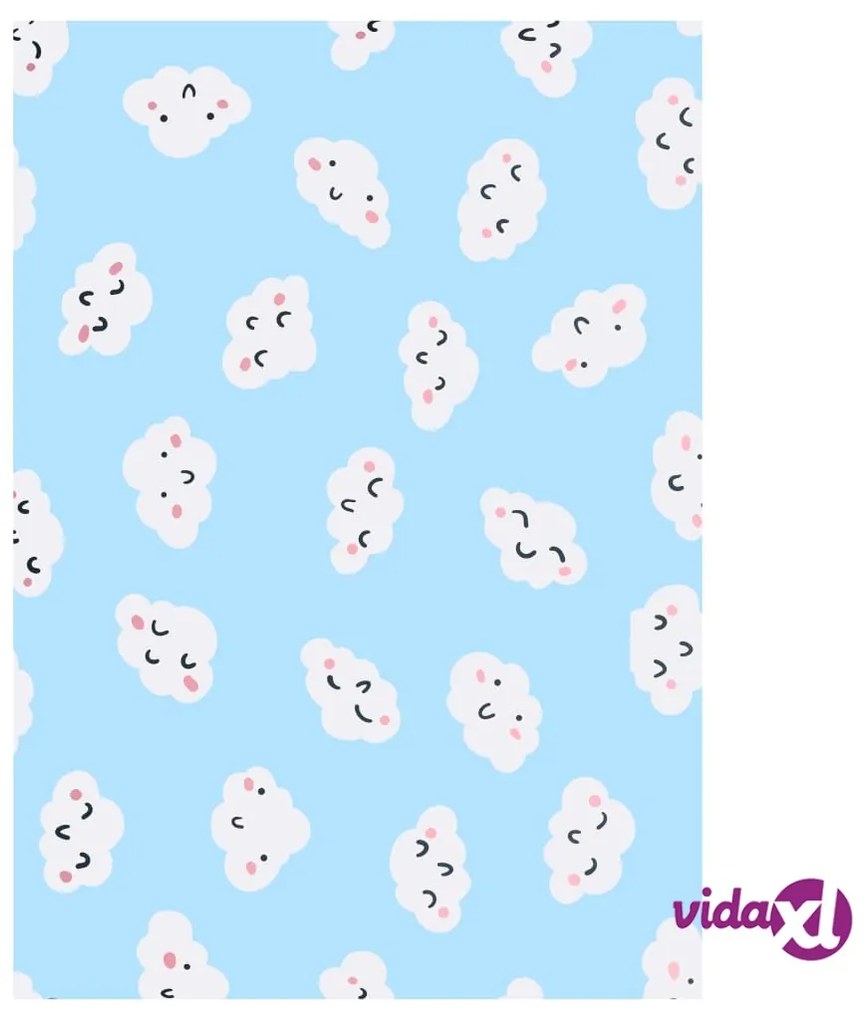 vidaXL Tappeto Stampato Multicolore 140x200 cm in Tessuto