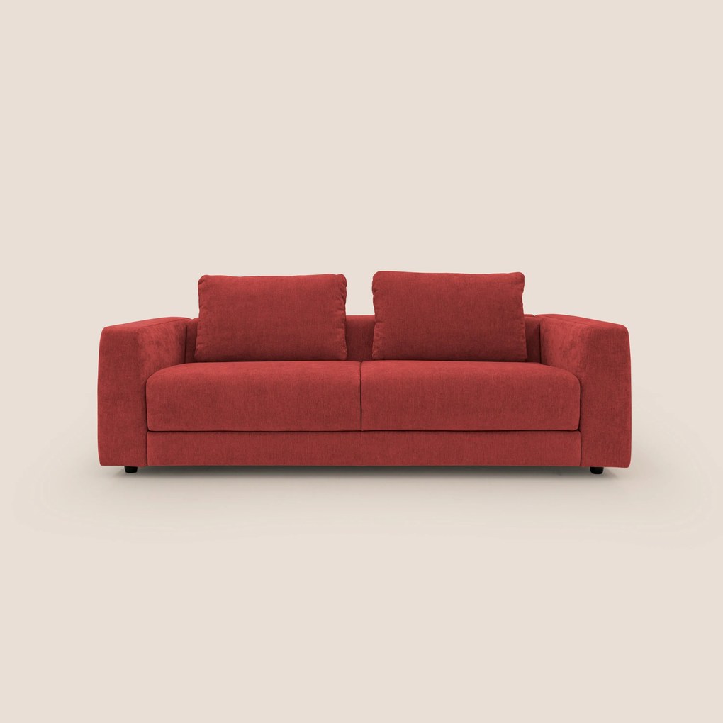 Freia Divano letto minimal materasso h15 cm con morbidi schienali in tessuto impermeabile T14
