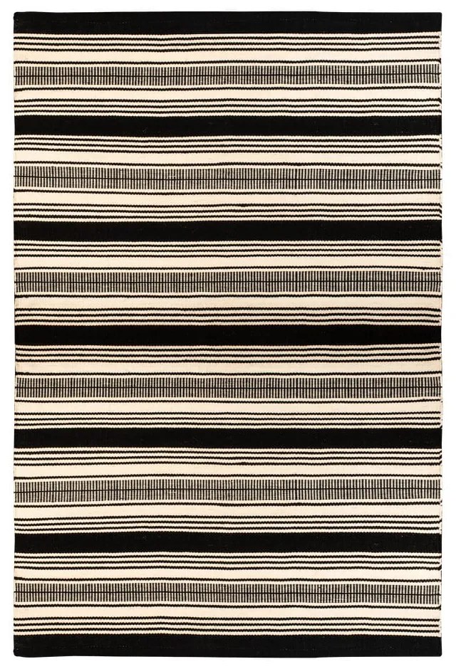 Tappeto da esterno bifacciale bianco e nero in plastica riciclata , 80 x 180 cm Zambezi - Green Decore