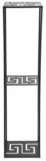 Portafiori 100x24 cm nero