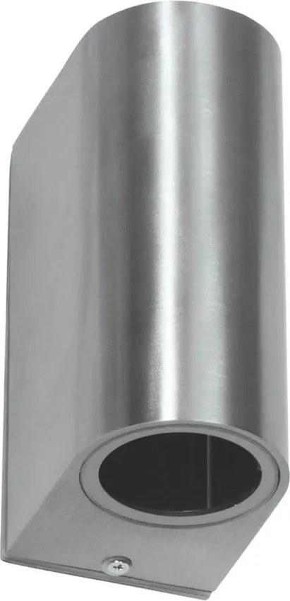 Applique da Esterno Bidirezione IP65 GU10 Stondata - Inox