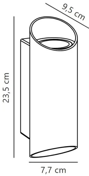 Nordlux - Applique da esterno NICO 2xGU10/35W/230V IP54 antracite