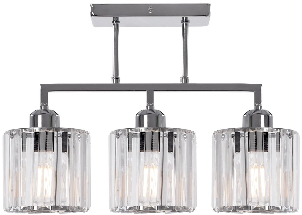 LAMPADA PENSILE GLAMOUR CROMO 3XE27 392228