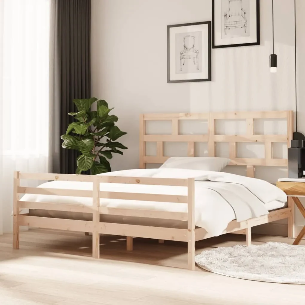 Giroletto in legno massello 180x200 cm 6ft super king