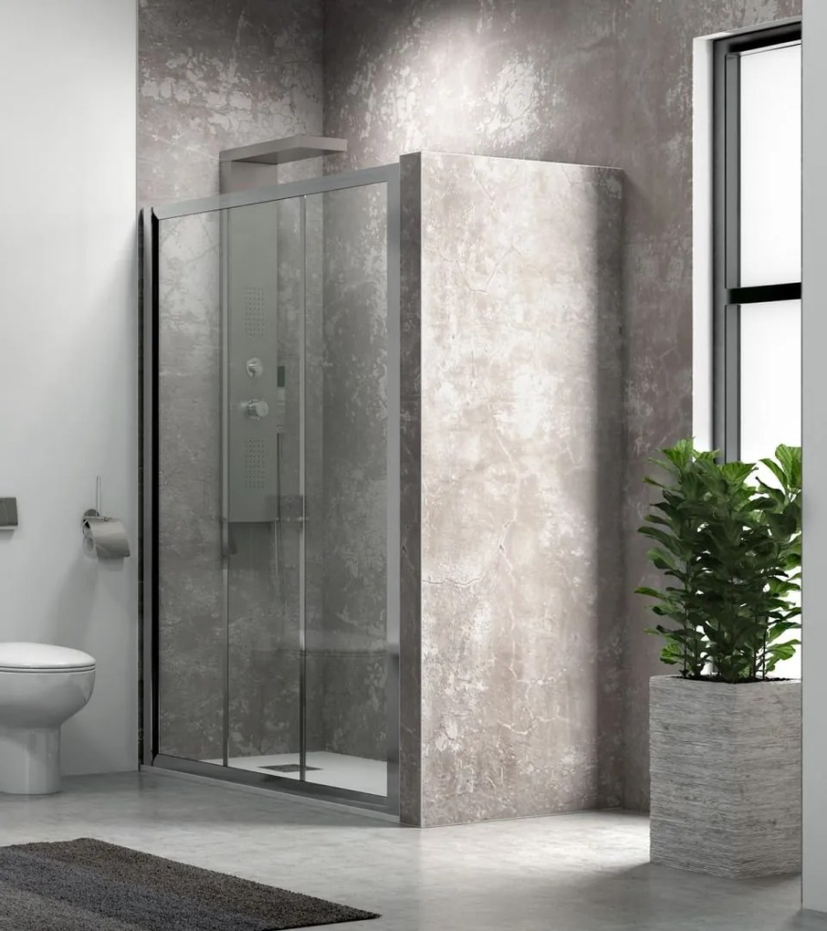 Nicchia box doccia 135cm vetro trasparente K050 - KAMALU