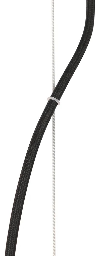 Lampada a sospensione Art Déco oro con vetro opale 3 luci - Flore