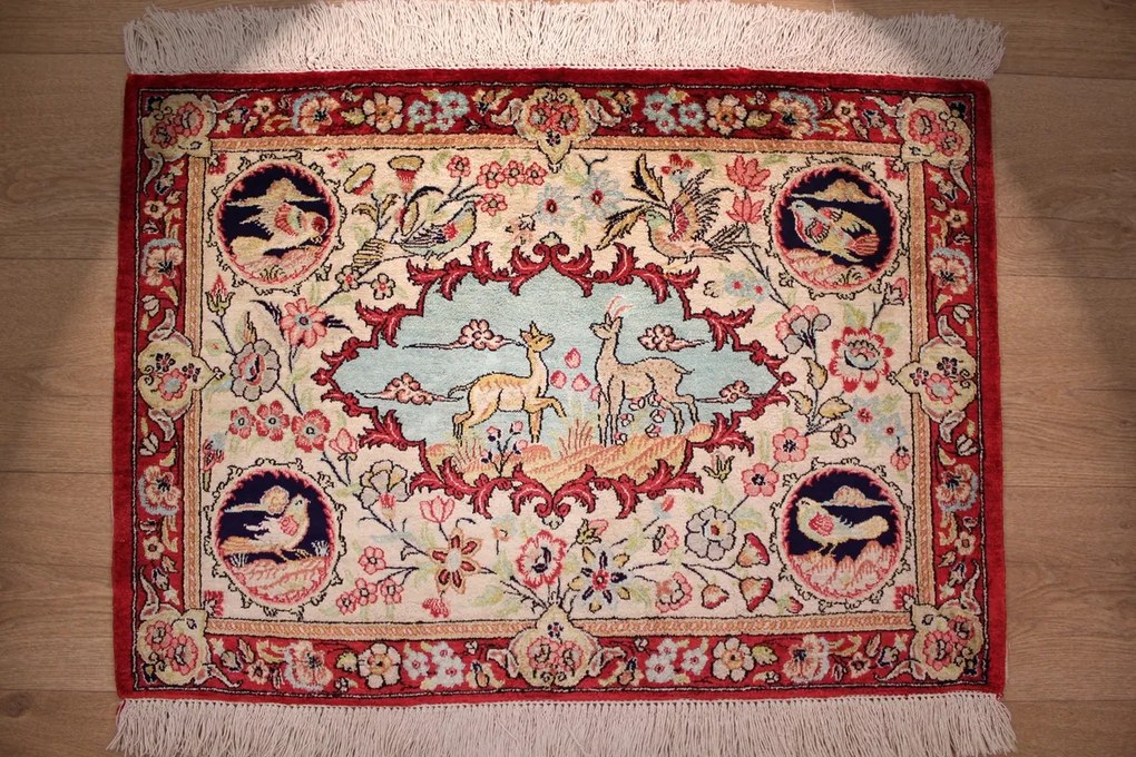 Ghom Tappeto persiano 60x80 (Iran) Annodato A Mano