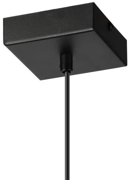 Lampadario a sospensione con filo ASTRID 1xE27/60W/230V opaco nero