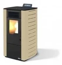 Stufa a pellet ad aria 10.1 kW con ventilazione frontale King 118 sabbia