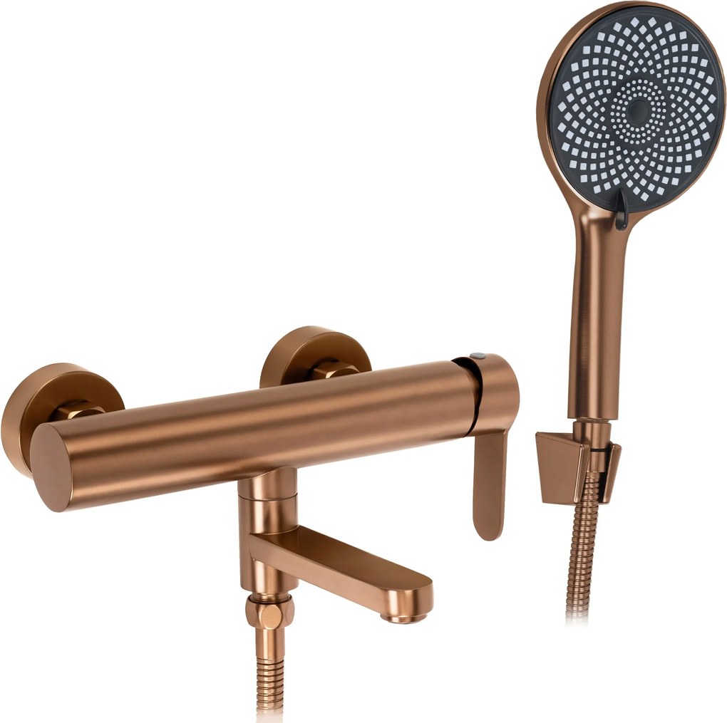 Miscelatore per vasca Rea Arcos Brushed Copper