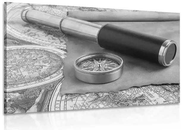 Stampa su tela – Per avventuriero in bianco e nero