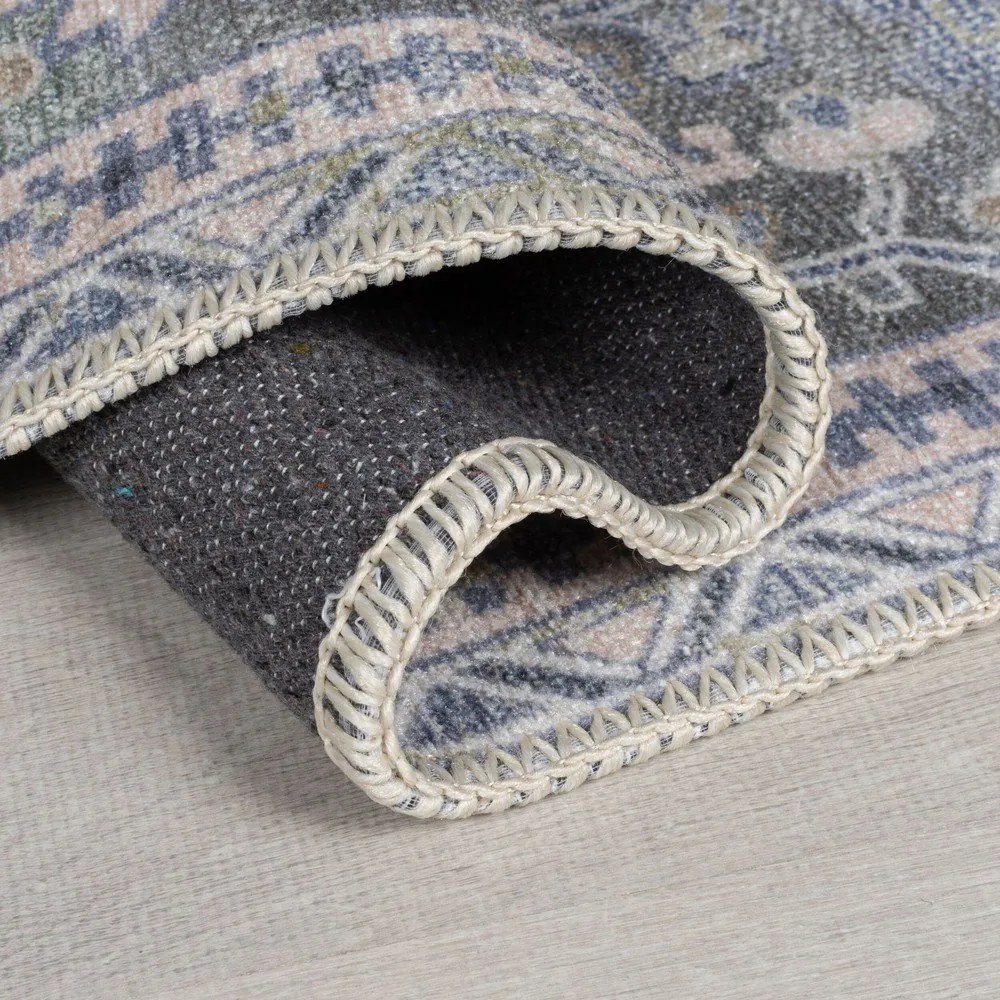 Tappeto verde lavabile con fibre riciclate 120x170 cm Windsor - Flair Rugs