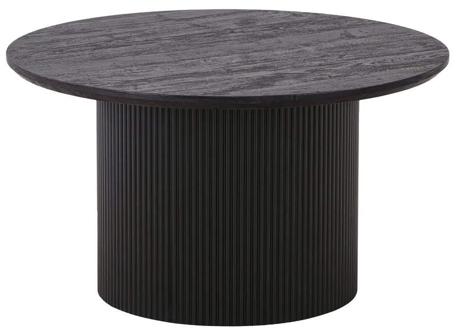 Tavolino rotondo marrone scuro effetto pioppo ø 80 cm Boavista - House Nordic