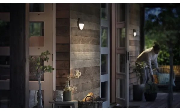 Philips 16456/93/16 - Lampada LED da esterno con sensore CAPRICORN LED/6W IP44