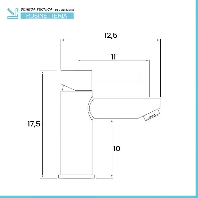 Set miscelatori lavabo e bidet nero opaco con piletta click clack York