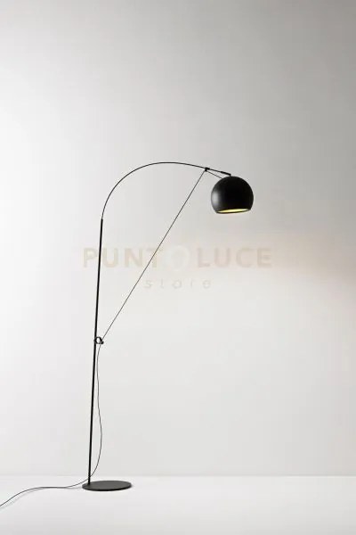 Piantana in metallo e alluminio  nero e oro pulley inclinabile 90° ...