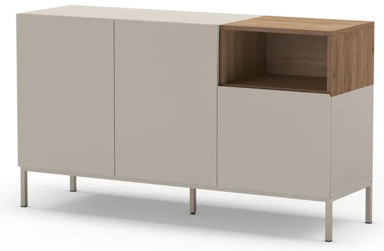 Cassettiera color crema 140x80 cm Cailin - Marckeric