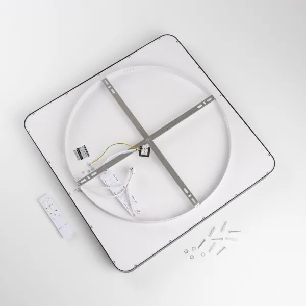 Brilagi - Plafoniera LED dimmerabile FALCON II LED/125W/230V 60x60 cm nera + telecomando