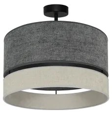 Duolla - Lampadario a plafone DOUBLE 1xE27/15W/230V diametro 40 cm grigio