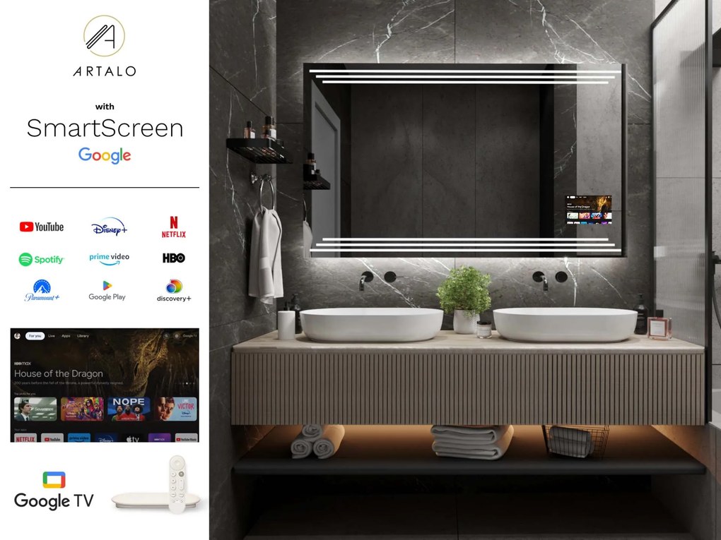 Specchio con illuminazione LED  M17
