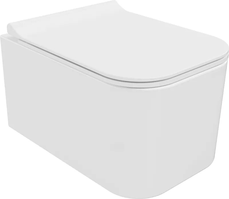 Mexen Elis WC rimless con sedile slim a chiusura rallentata, duroplast, bianco lucido - 30910700