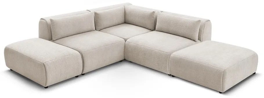 Divano angolare beige (variabile) Jeanne - Bobochic Paris