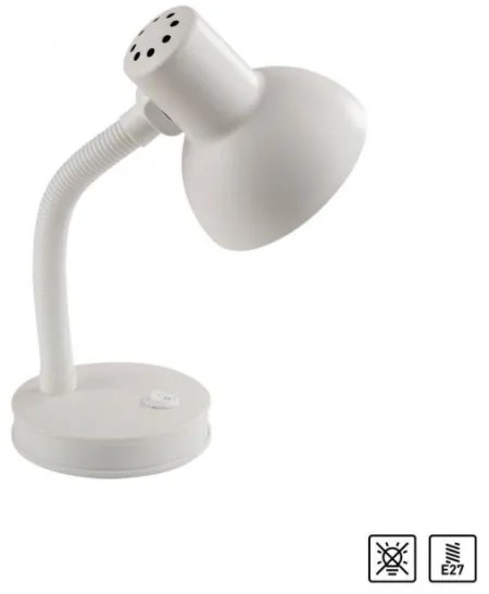 JUST LIGHT. 11080-16 - Lampada da tavolo flessibile FLEXI 1xE27/25W/230V bianca