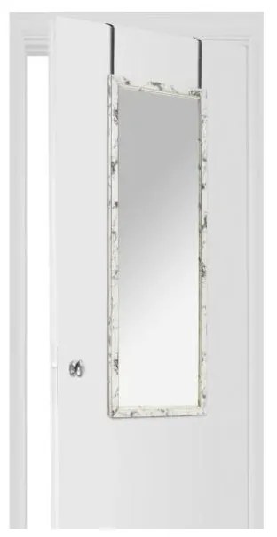 5five - Specchio sospeso per porta MATCHING 94x34 cm, finitura effetto marmo
