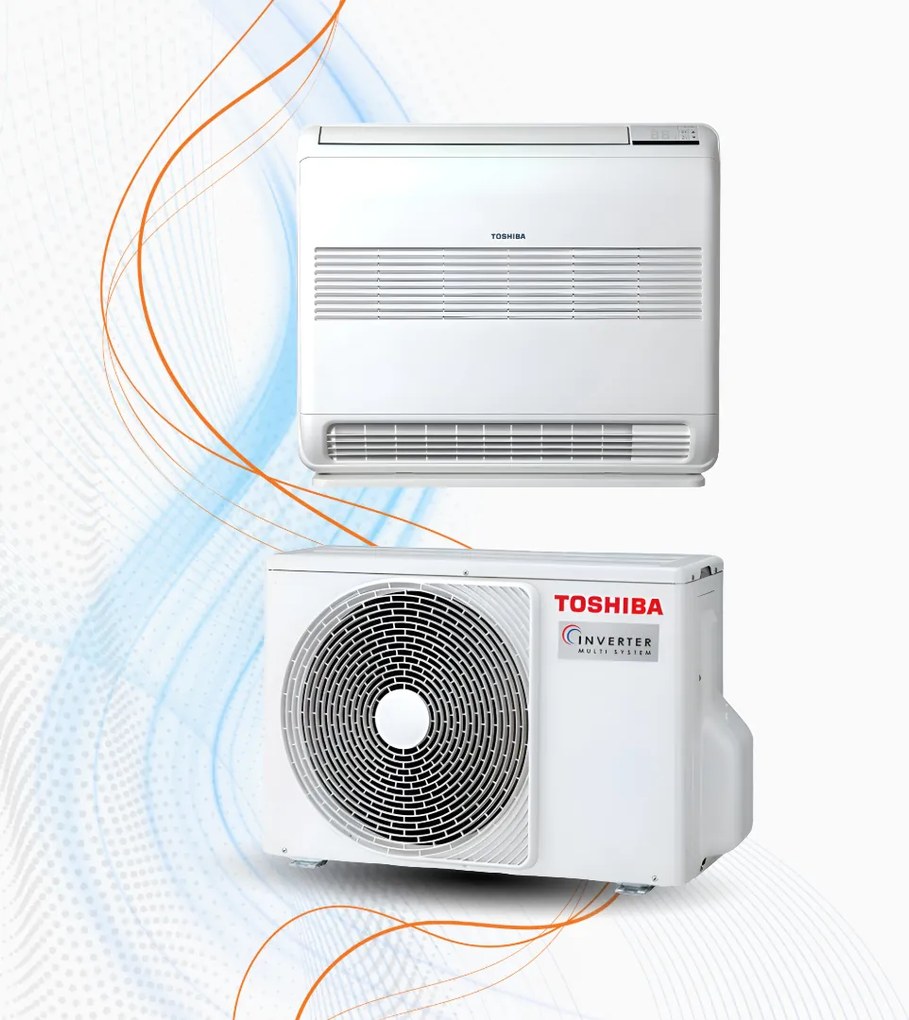 Climatizzatore Toshiba Console a Pavimento Inverter R-32 WiFi, 9.000