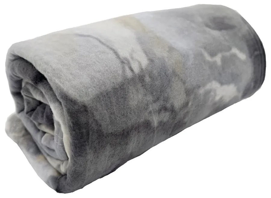 Coperta grigia in vello 150x200 cm Marble – JAHU collections