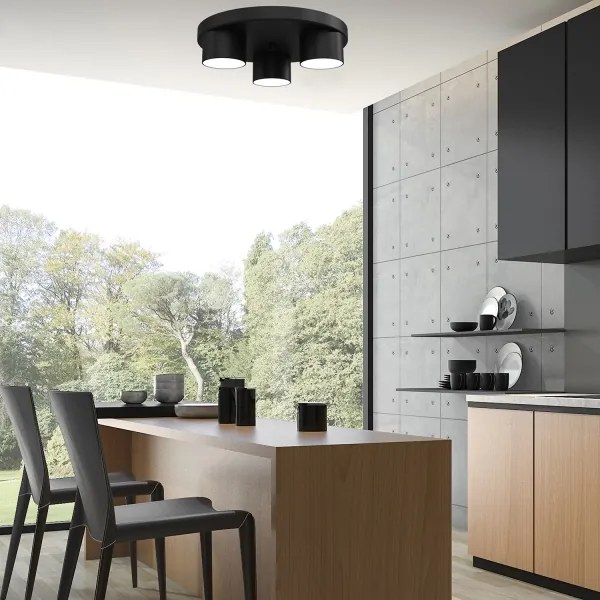 Plafoniera DIXIE 3xGX53/11W/230V nera