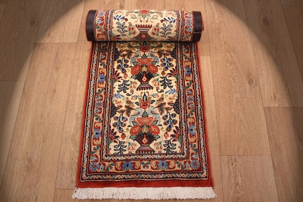Varamin Tappeto persiano 50x220 (Iran) Annodato A Mano