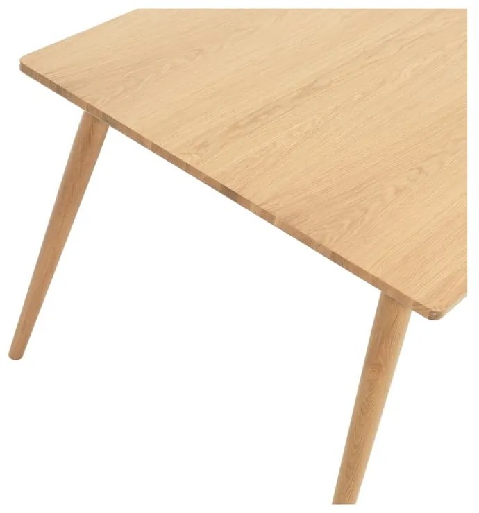 Tavolo da pranzo allungabile con piano effetto rovere colore naturale 150x90 cm Barrali - Unique Furniture