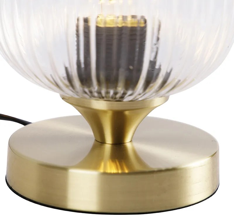 Lampada da tavolo Art Déco in ottone - Banci