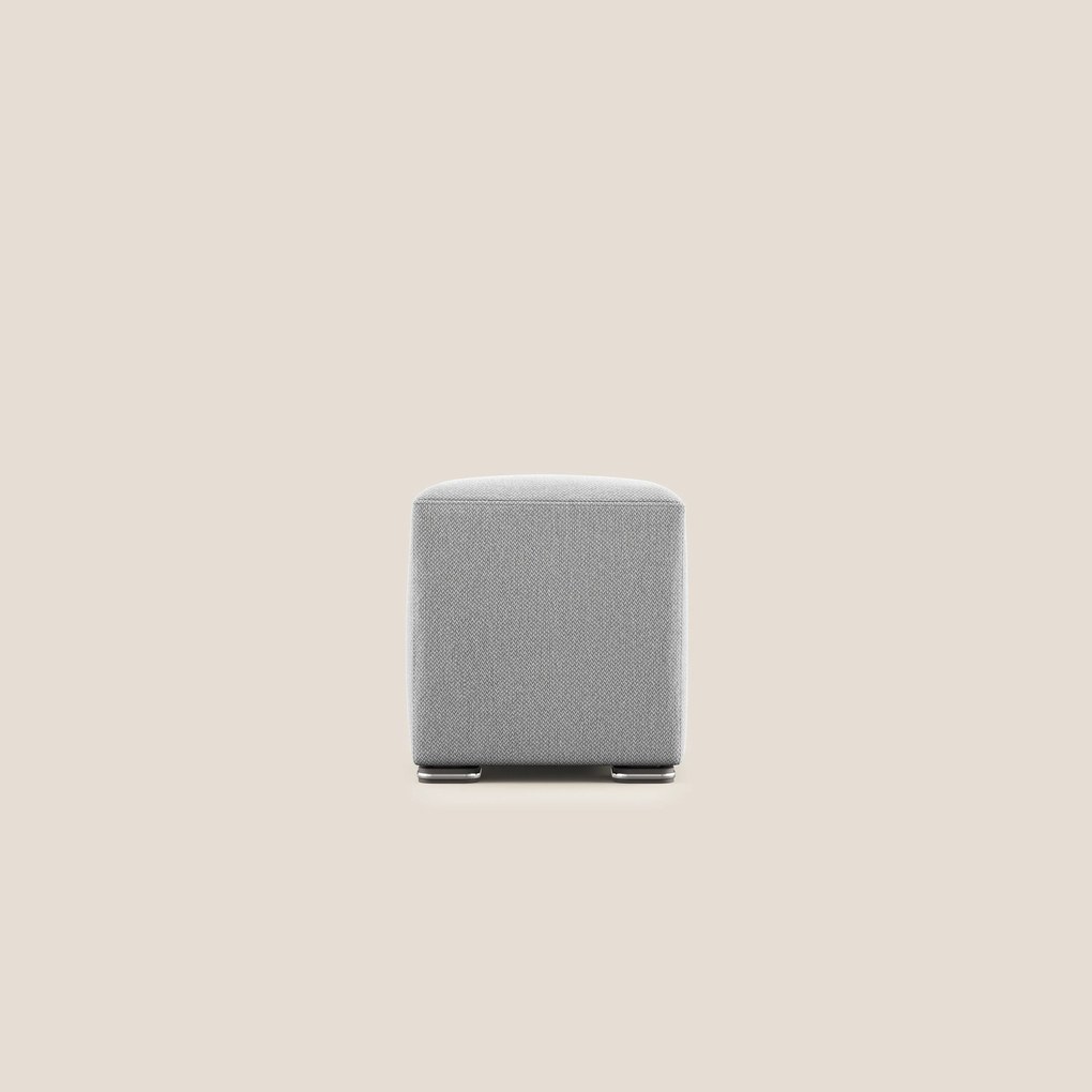 Cube pouf in tessuto morbido smacchiabile T05