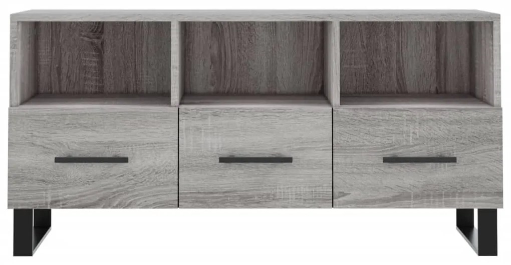 Mobile tv grigio sonoma 102x36x50 cm in legno multistrato