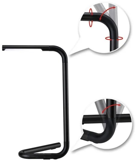 Paulmann 95424- LED/4,5W Lampada da tavolo touch dimmerabile FLEXLINK 5V/USB nera