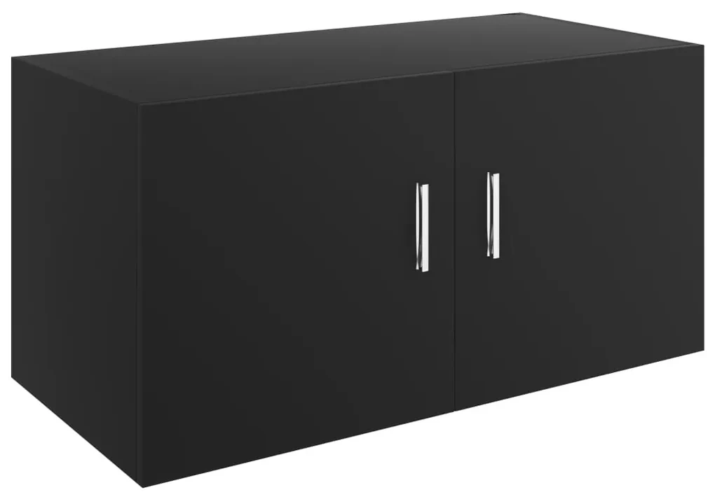 Armadietto da parete nero 80x39x40 cm in truciolato