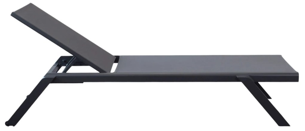 SIMIEN - lettino impilabile in alluminio e textilene