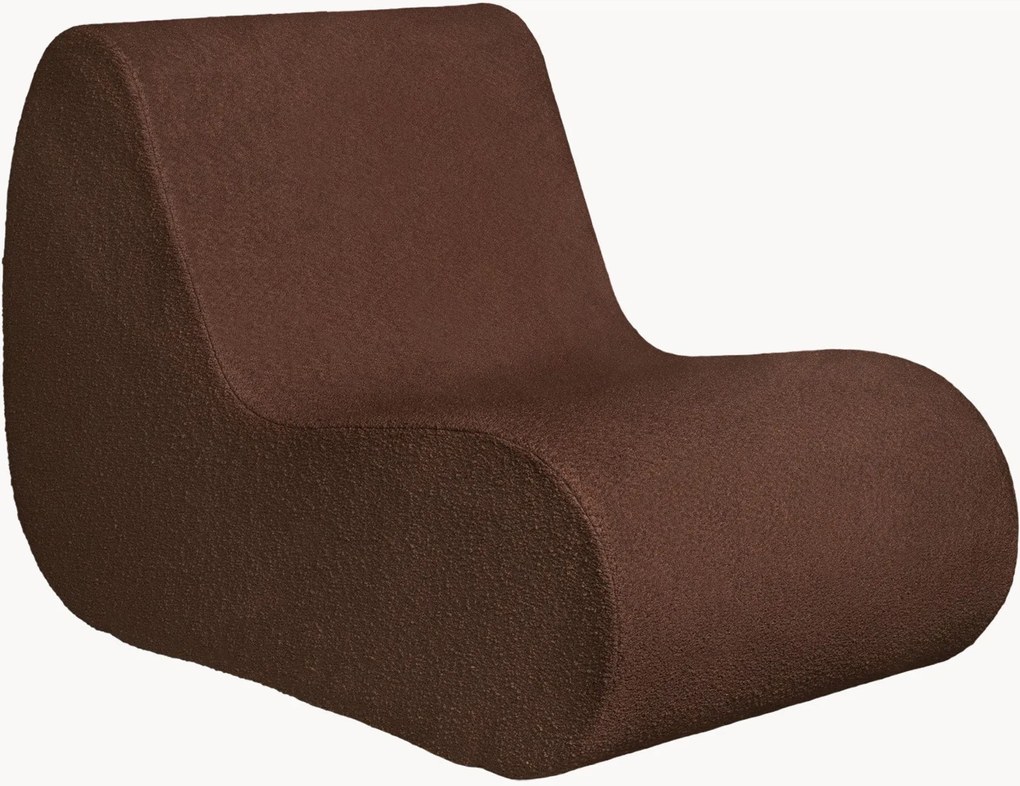 Poltrona lounge da giardino in bouclé Rouli