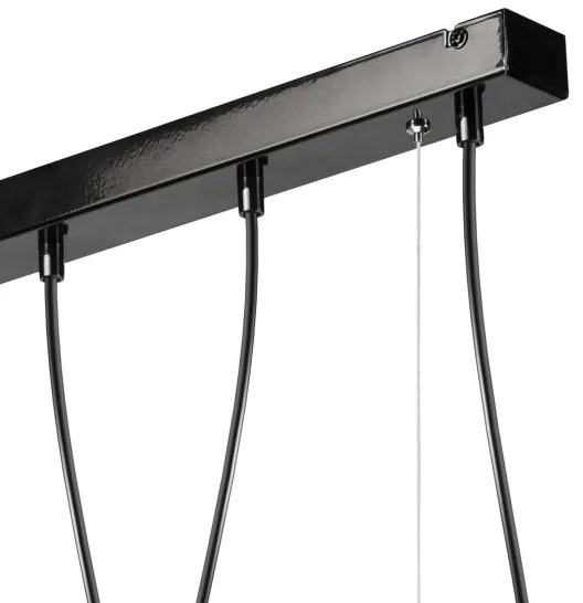 Lampadario su corda TARO 5xE27/60W/230V nero