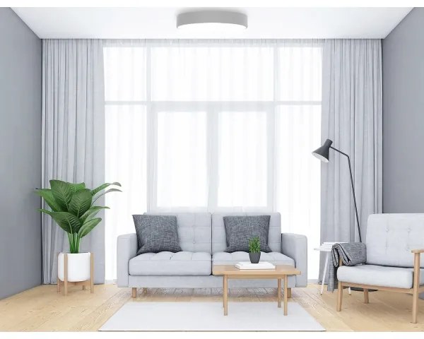 Plafoniera CLEO 4xE27/24W/230V d. 50 cm grigio