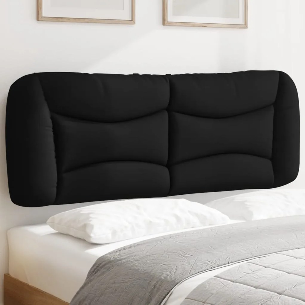 Cuscino Testiera Nero 120 Cm İn Tessuto /