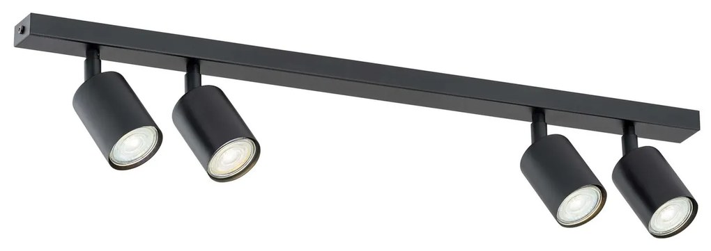 Lampadario da Soffitto FLASH 4 Black GU10