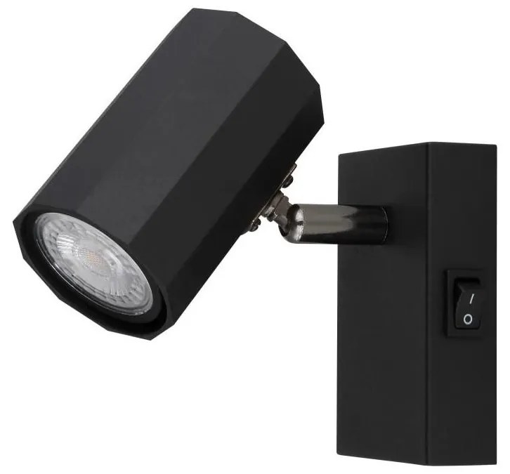 Globo 57918-1B - Faretto da parete JAMES 1xGU10/25W/230V nero