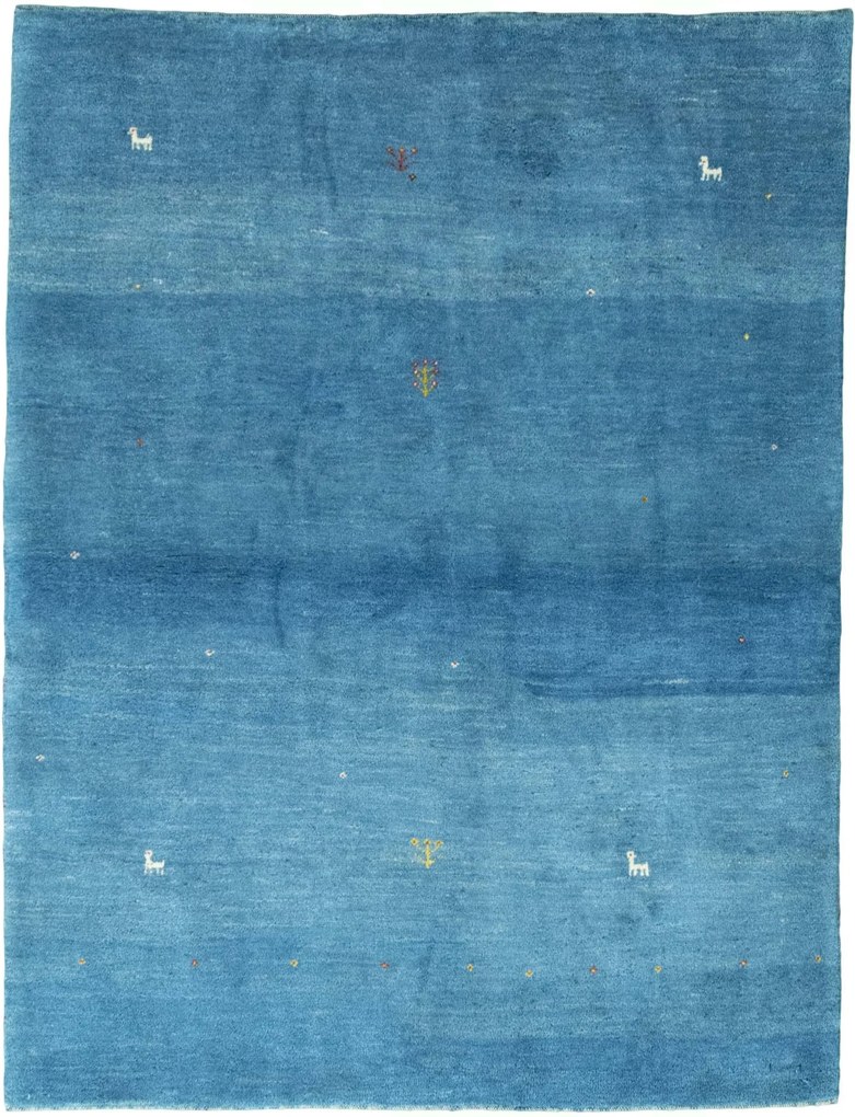 Gabbeh Tappeto persiano 150x200 Blu (Iran) Annodato A Mano