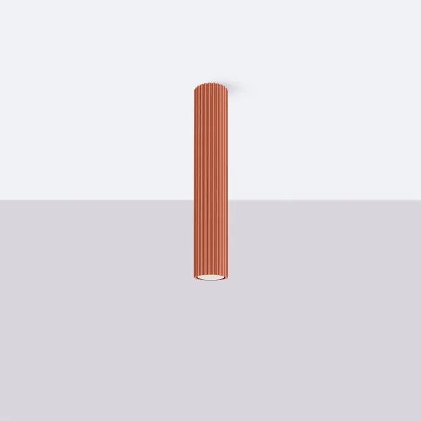 Sollux SL.1628 - Faretto KARBON 1xGU10/10W/230V 40 cm rosso