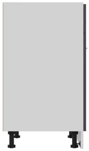 Armadio con Cassetto Grigio 60x46x81,5 cm in Truciolato